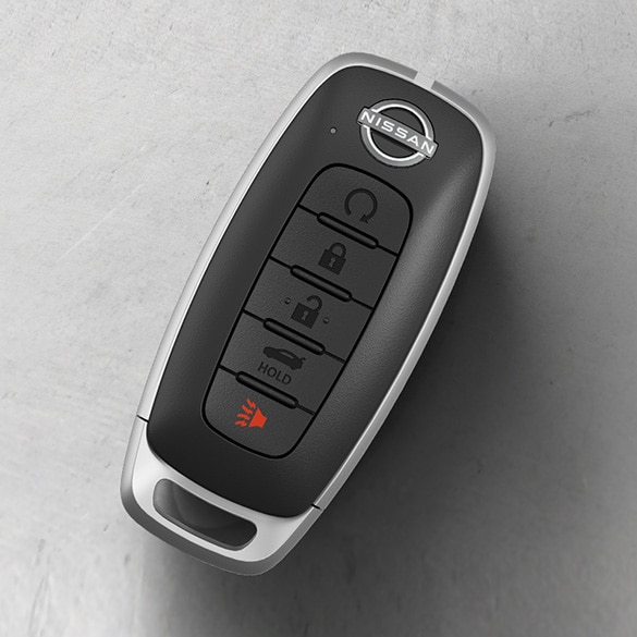 2024 Nissan Sentra showing key fob with remote engine start system.